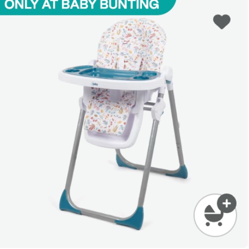 4baby Diner Highchair Country Garden Green